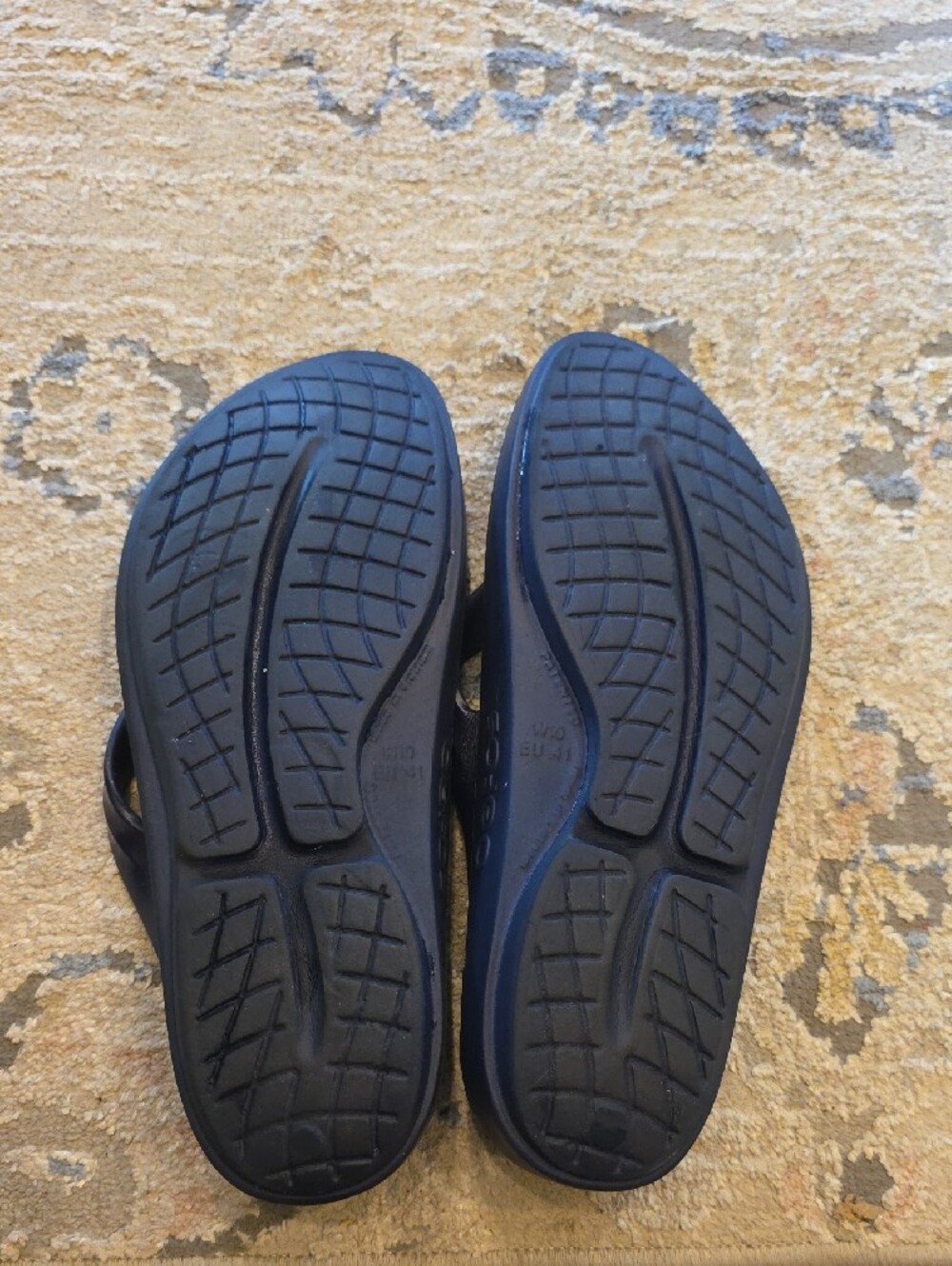 OOFOS Purple Comfort Flip Flops - Picture 2 of 10